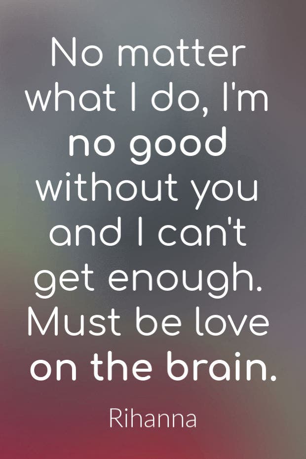 rihanna Love On The Brainlyrics