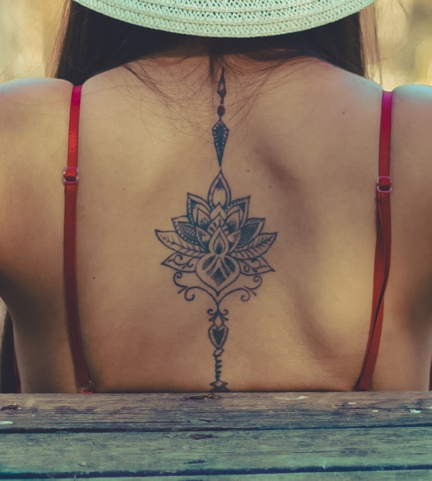 mandala tattoo idea for women