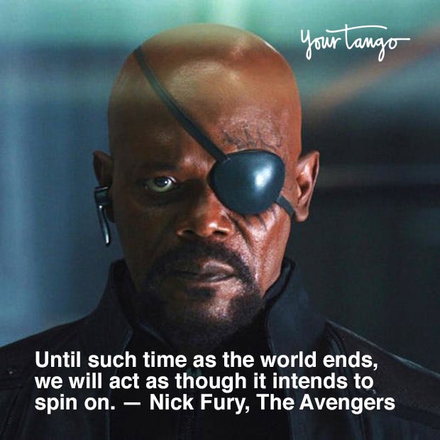 Marvel quote from The Avengers
