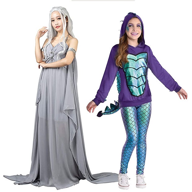 mother daughter halloween costumes daenarys and dragon