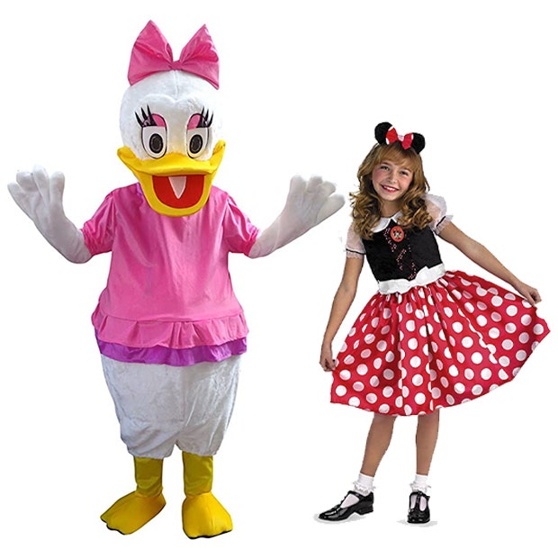 mother daughter halloween costumes daisy duck minnie mouse
