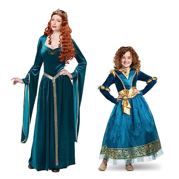 mother daughter halloween costumes merida queen elinor brave