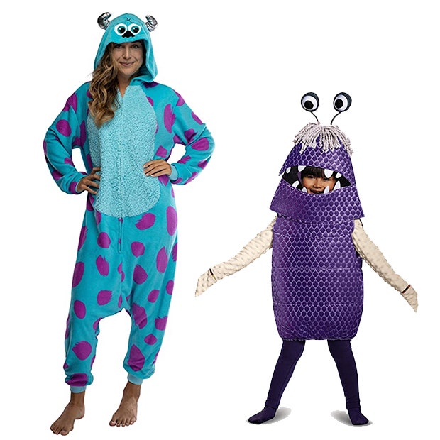 mother daughter halloween costumes sully boo monsters inc