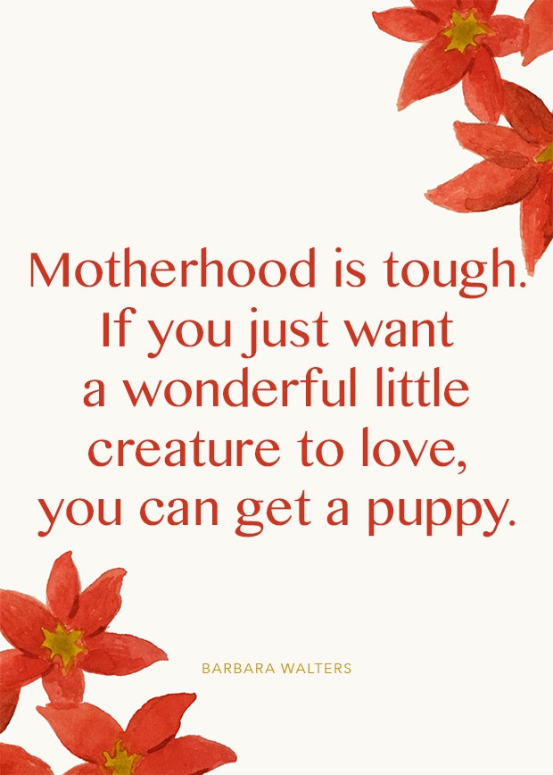 babara walters motherhood quote