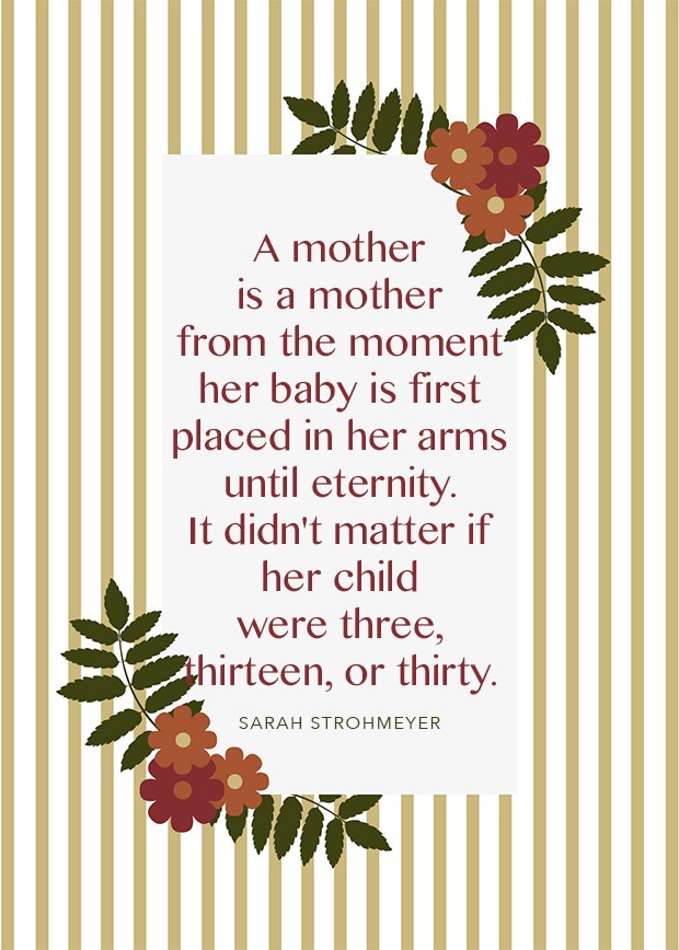 sarah strohmeyer motherhood quote