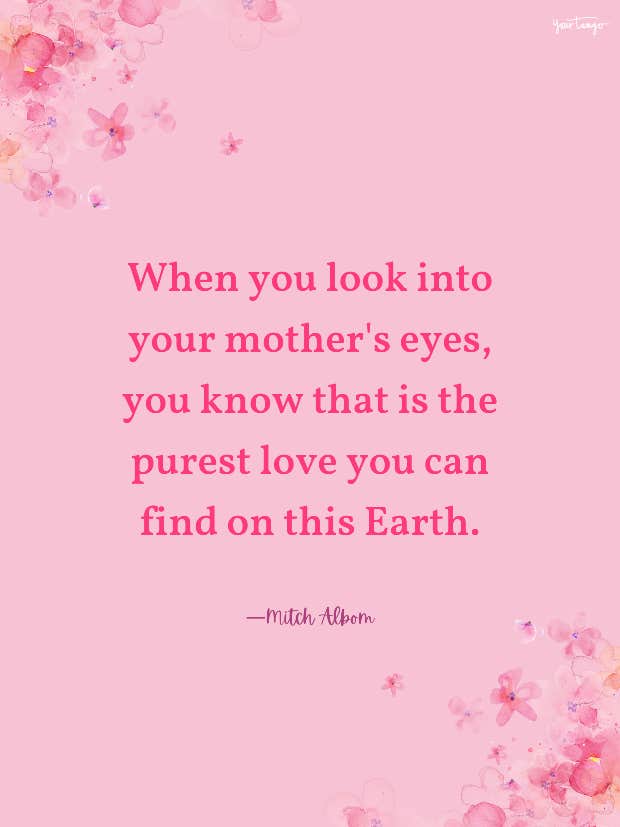 mitch albom mother&#039;s day quote