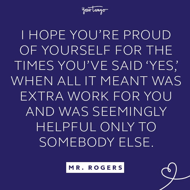 Mr. Rogers quote about saying yes