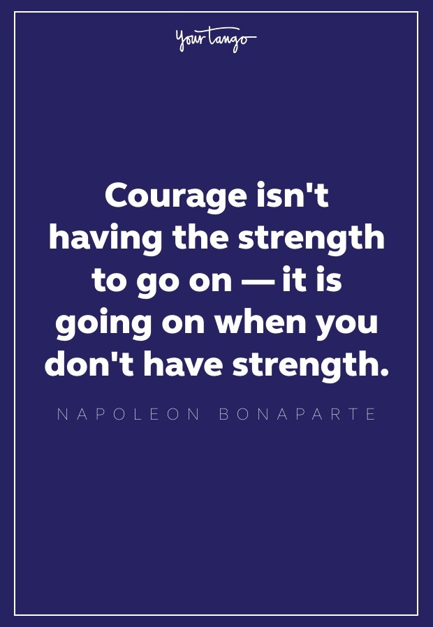 napoleon bonaparte quote about courage