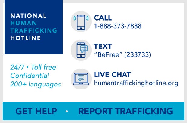 National Human Trafficking Hotline