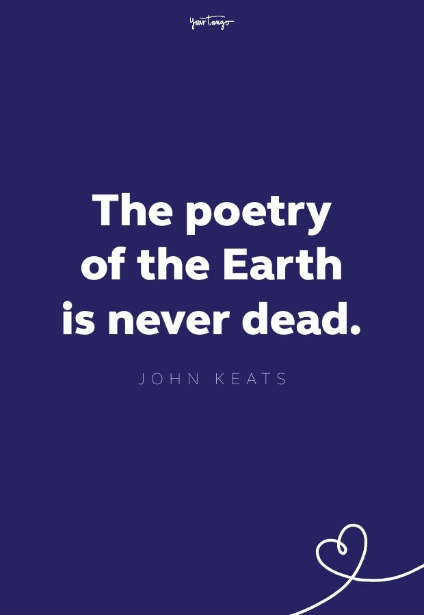 john keats quote about nature