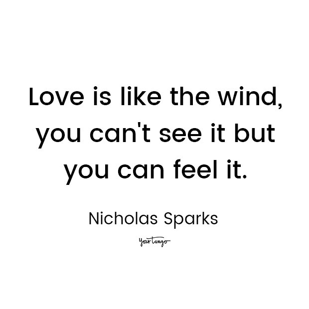 nicholas sparks love quote for him