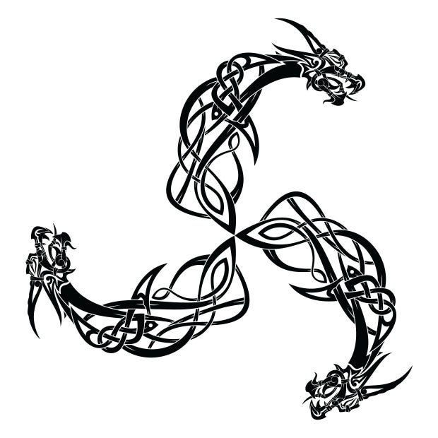 Norse dragon tattoo