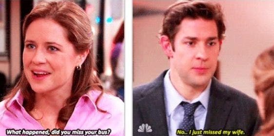 jim and pam the office love quote