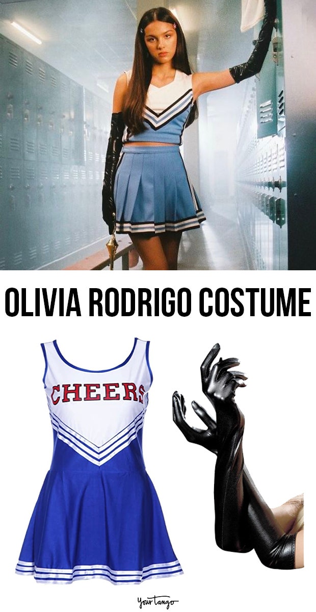 Olivia Rodrigo &amp;quot;Good 4 U&amp;quot; Blue Cheerleader Outfit