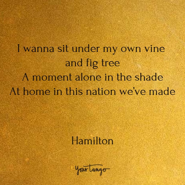 Quotes from Hamilton song lyrics