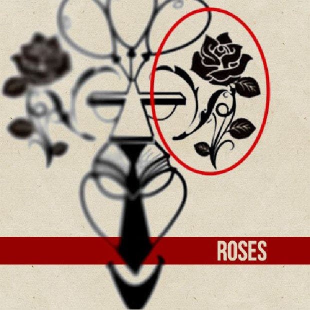 optical illusions personality quiz: roses