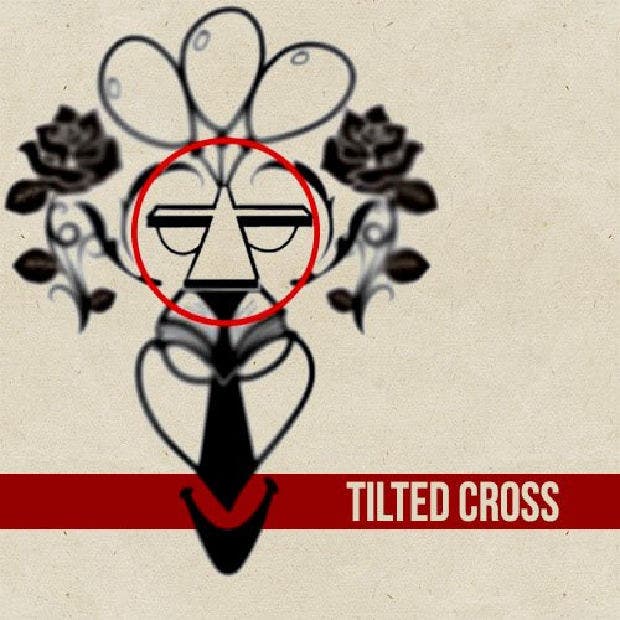 optical illusions personality quiz: tilted cross