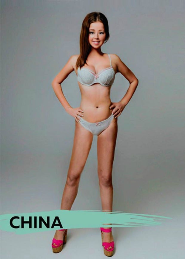ideal female body type in China