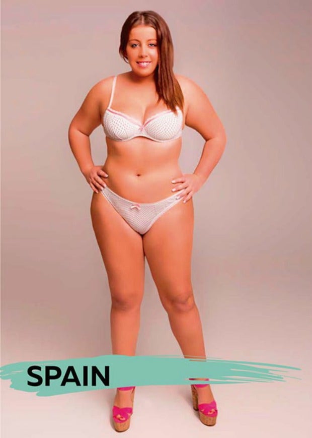 ideal female body type in Spain