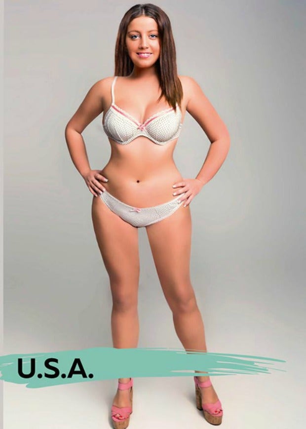 ideal female body type in the United States