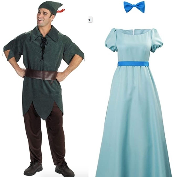 peter and wendy from peter pan couples costume