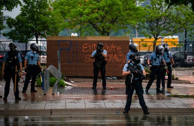 Police response to &#039;I Can&#039;t Breathe&#039; Protest after George Floyd dies in police custody In Minneapolis