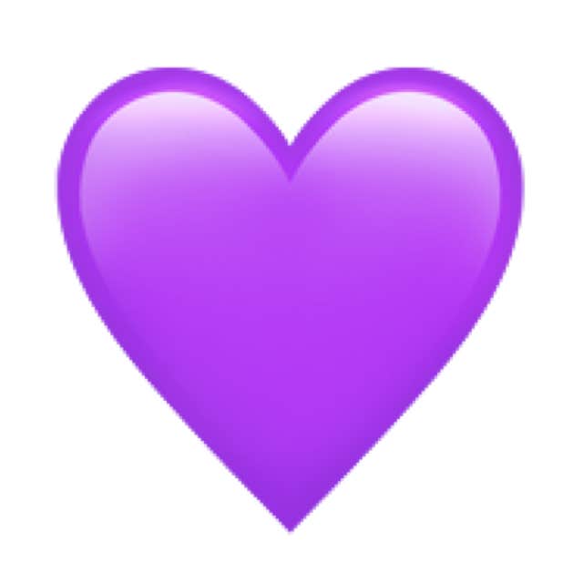 purple heart emoji