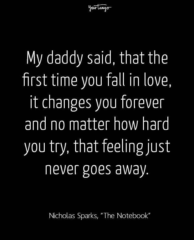 nicholas sparks beginning love quotes