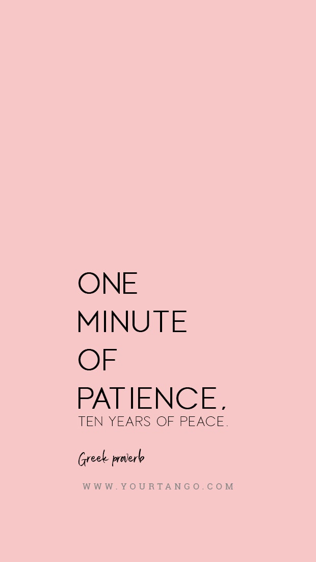 Greek proverb patience quote