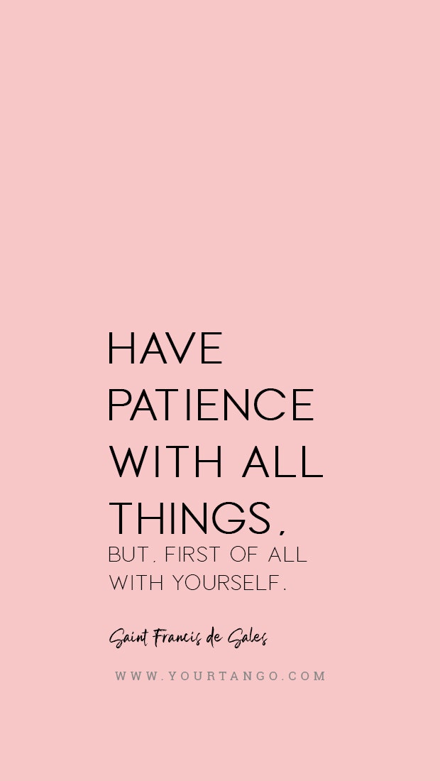 Saint Francis de Sales patience quote