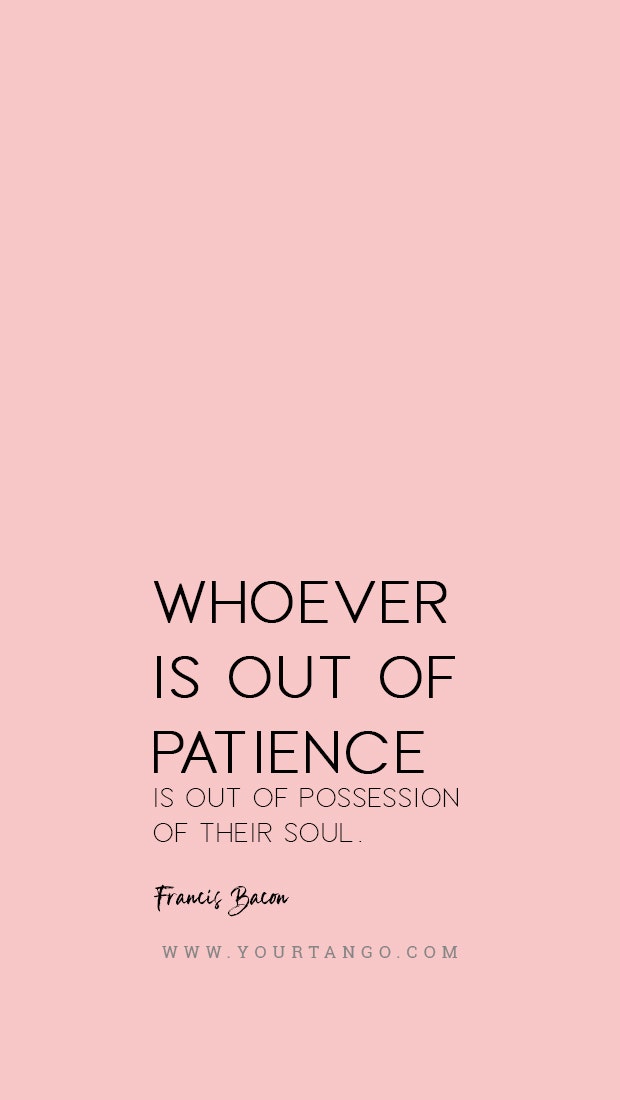 Sir Francis Bacon patience quote