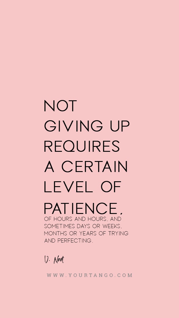 V Noot patience quote
