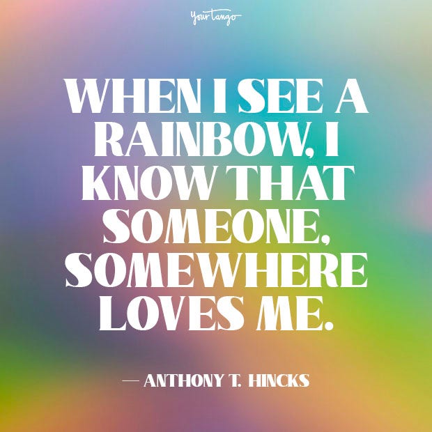 Anthony T. Hincks Rainbow Quote