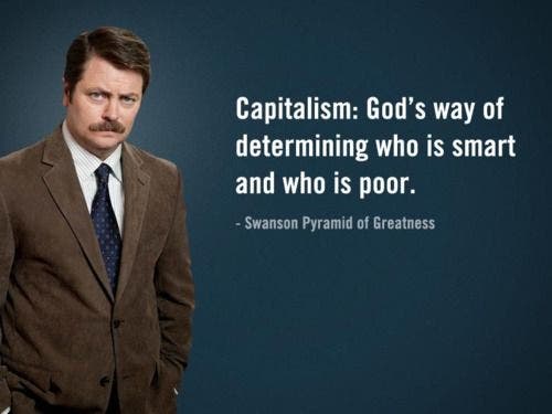 ron swanson capitalism quote