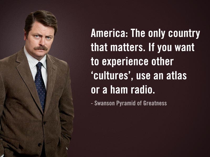 ron swanson america quote