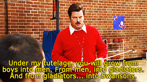 ron swanson gladiators quote