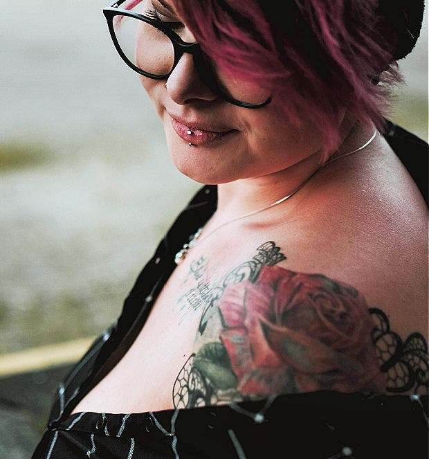 rose tattoo idea for women