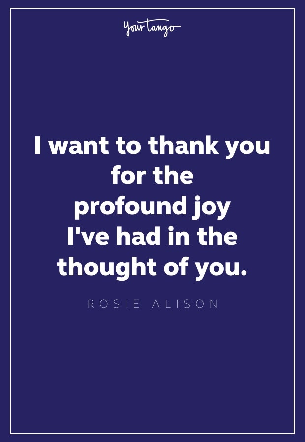 Rosie Alison thank you quote