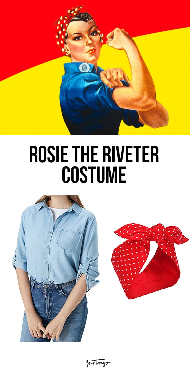rosie the riveter last minute halloween costumes