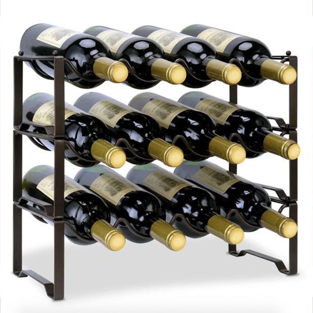 Ryleigh Tabletop Wine Bottle Rack in Bronze