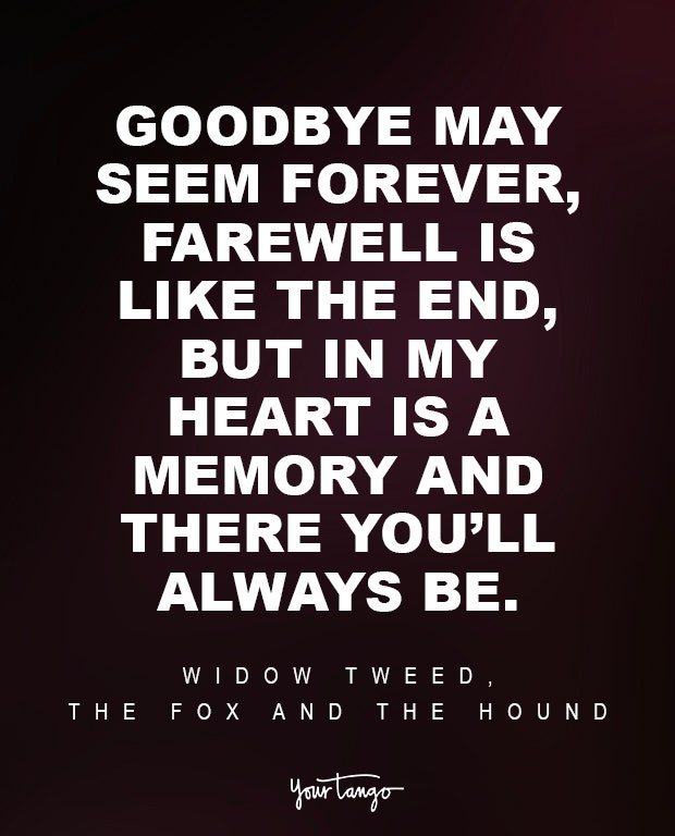 Widow Tweed, The Fox And The Hound Sad Disney Quote