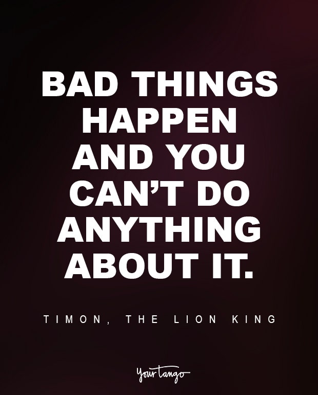 Timon, The Lion King Sad Disney Quote