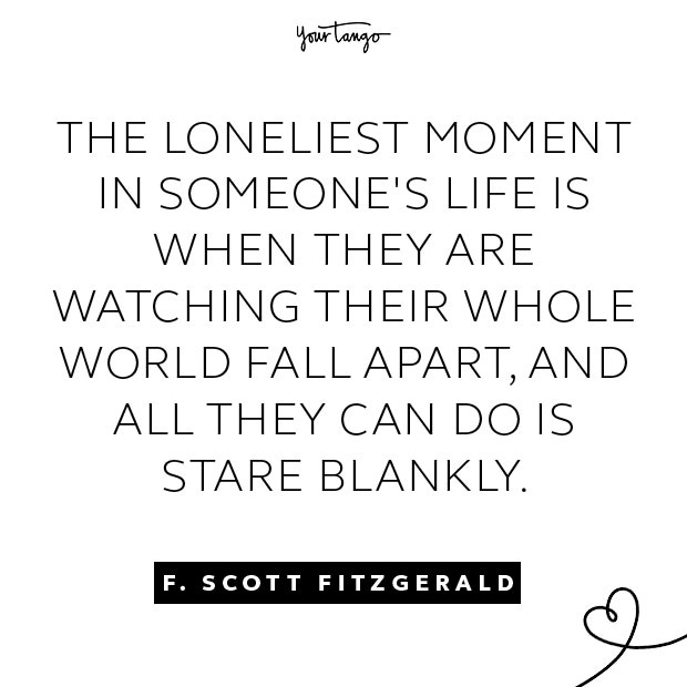 f. scott fitzgerald sad quote