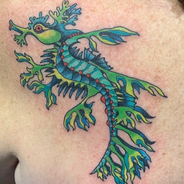Sea dragon tattoo