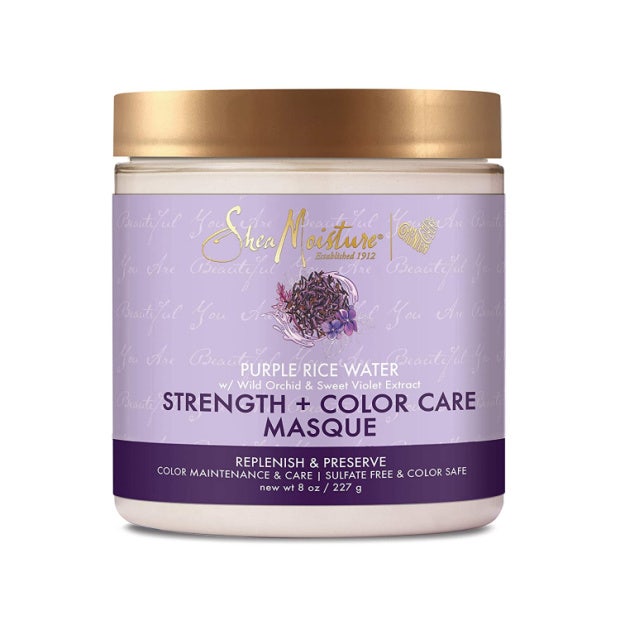 SheaMoisture Strength and Color Care Masque in Purple Rice Water with Wild Orchid &amp;amp; Sweet Violet Extract