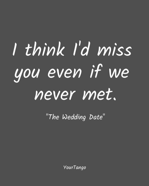 The Wedding Date short love quote
