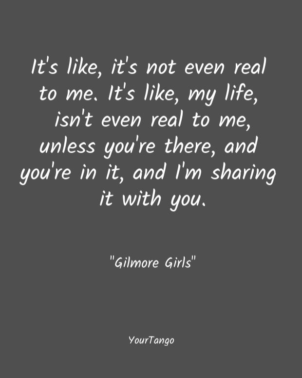 Gilmore Girls short love quote