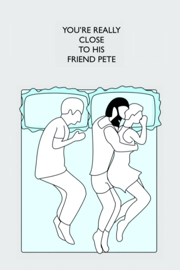 what your sleep position says about your relationship