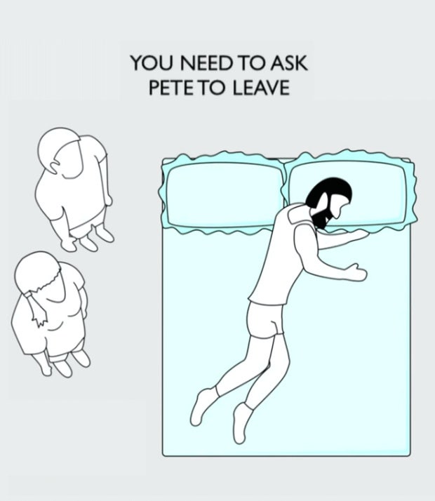 what your sleep position says about your relationship