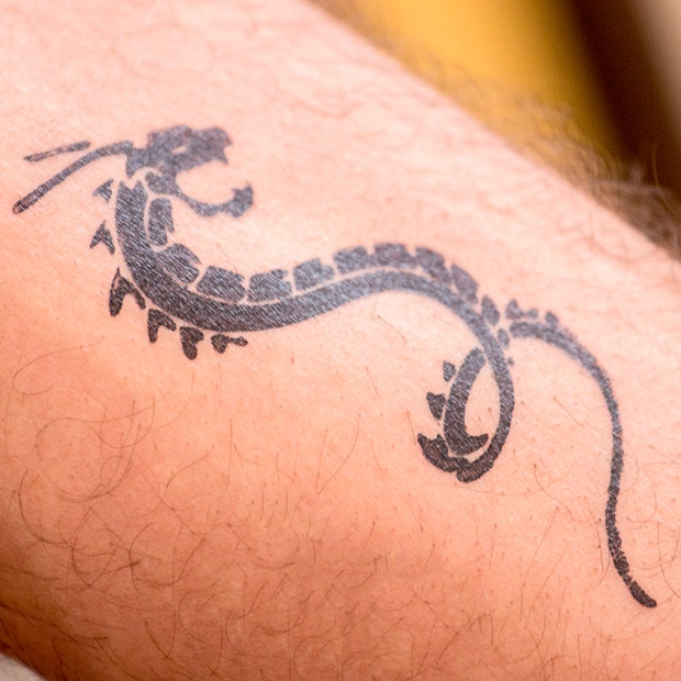 Small dragon tattoo
